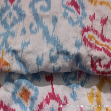 Wholesale printed stretch dobby cotton spandex fabric